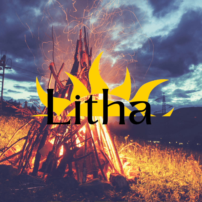 Litha, mid summer, bonfire, sun