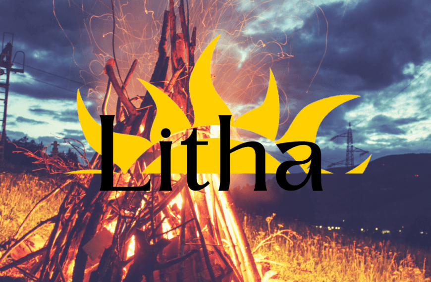 Litha, mid summer, bonfire, sun
