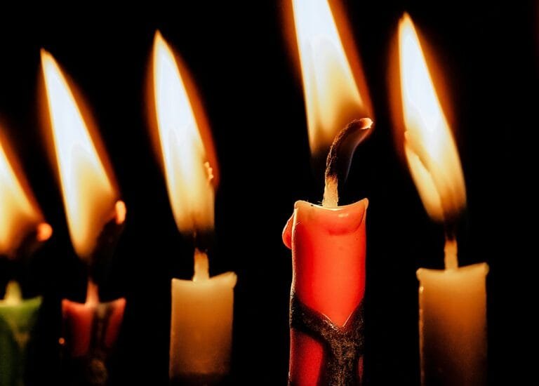 Candle magic, candles, different colors