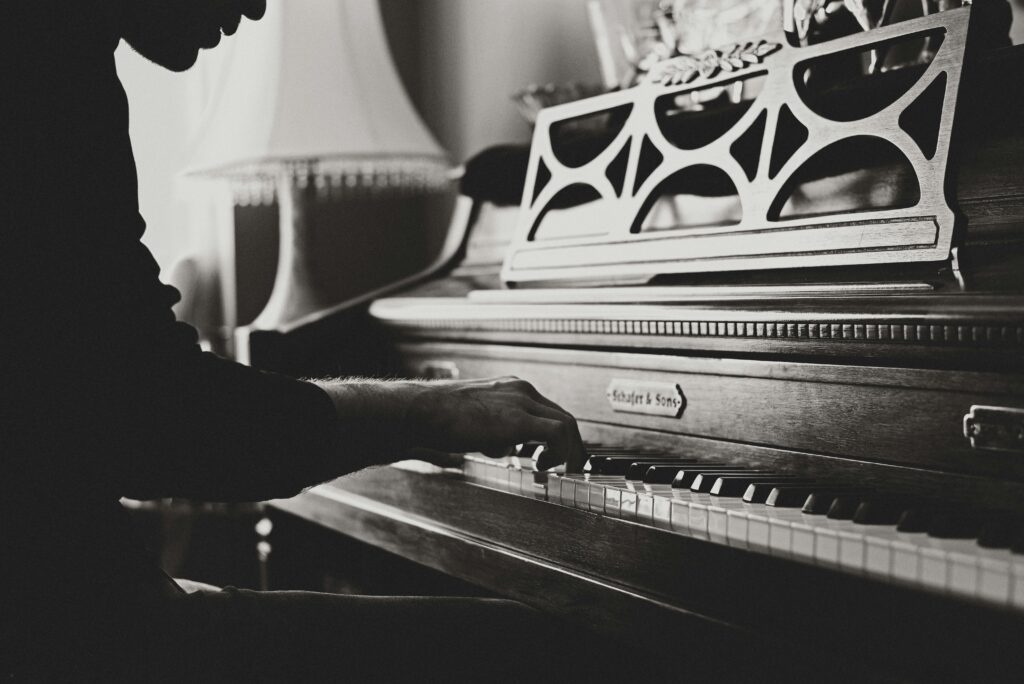 Playing piano