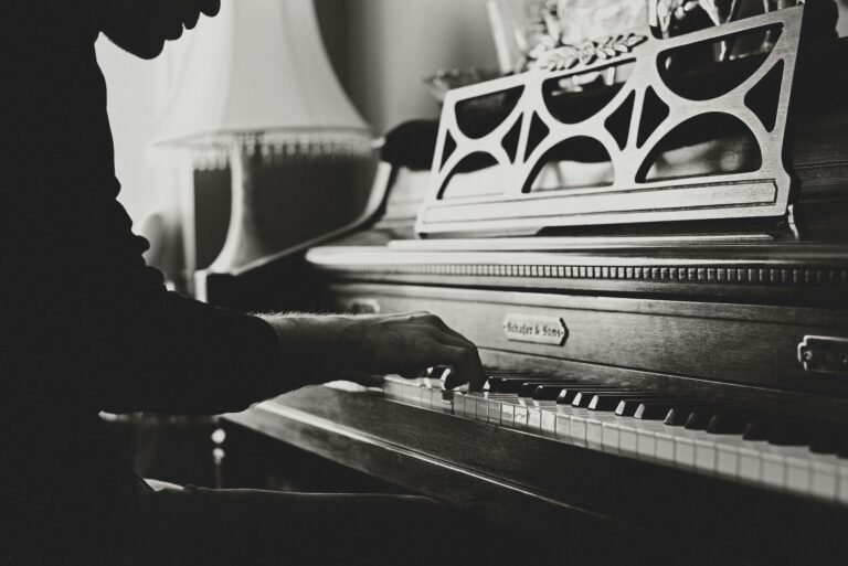 Playing piano