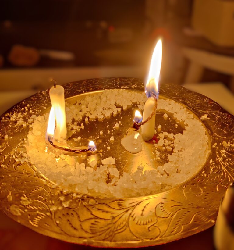Cord cutting candle spell